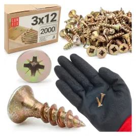 wkrety-do-drewna-12-mm-hartowane-zolte-ocynkowane-3x12-uniwersalne-2000szt