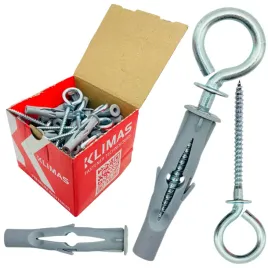 kolki-uniwersalne-z-hakiem-oczkowym-sufitowym-6x64-wkret-met-klimas-50-szt