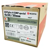 wkrety-assy-plus-konfirmaty-wurth-4x50-do-drewna-uniwersalne-4-csmp-500-szt-stan-nowy