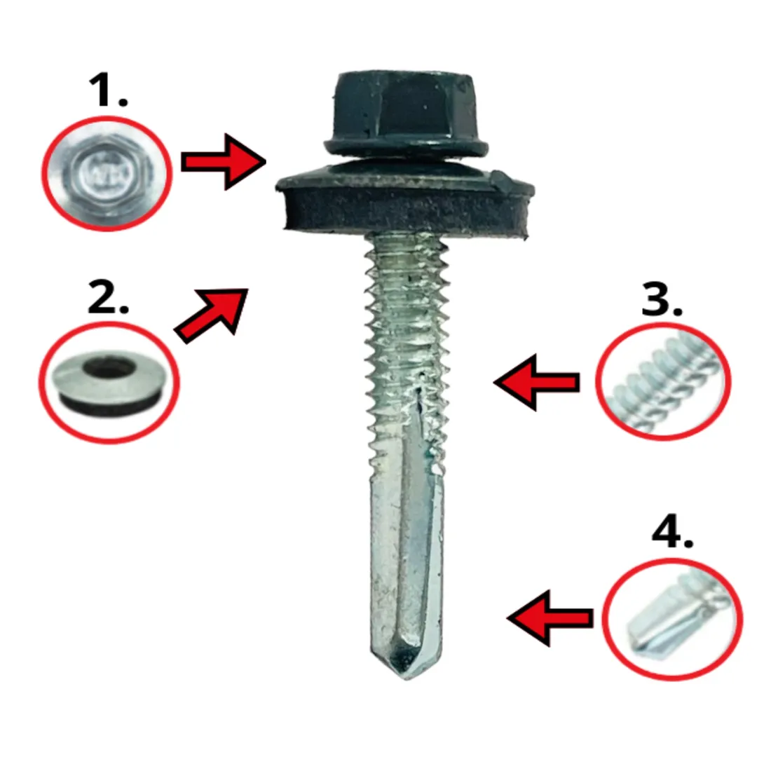 wkrety-samowiercace-do-metalu-ral-7016-antracyt-55x38-farmery-klucz-200szt-stan-nowy