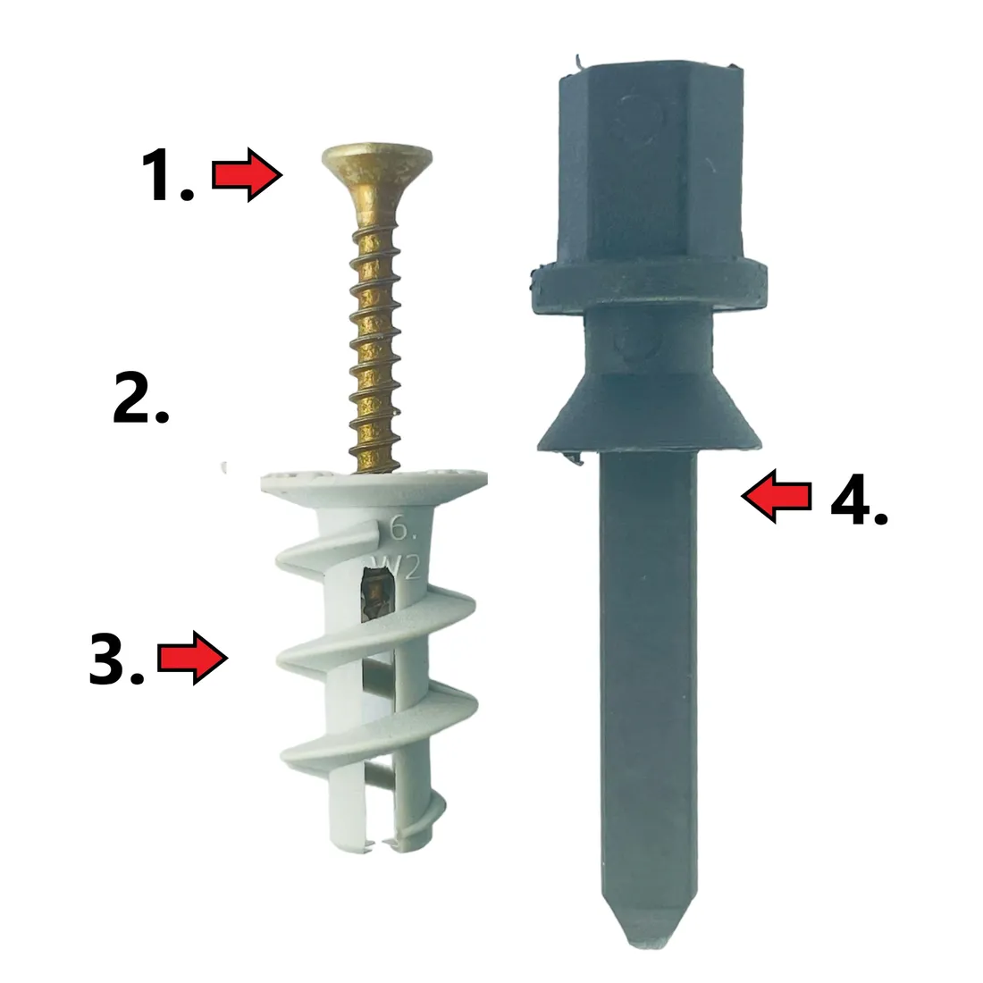 kolki-driva-do-plyt-karton-gips-gk-regips-8x23-mm-slimakowy-z-wkretem-50szt-stan-nowy