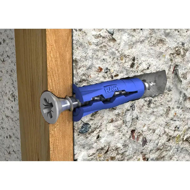 kolki-rozporowe-uniwersalne-rawlplug-uno-6-z-wkretem-do-betonu-plyt-gk-100x-dlugosc-calkowita-28-mm