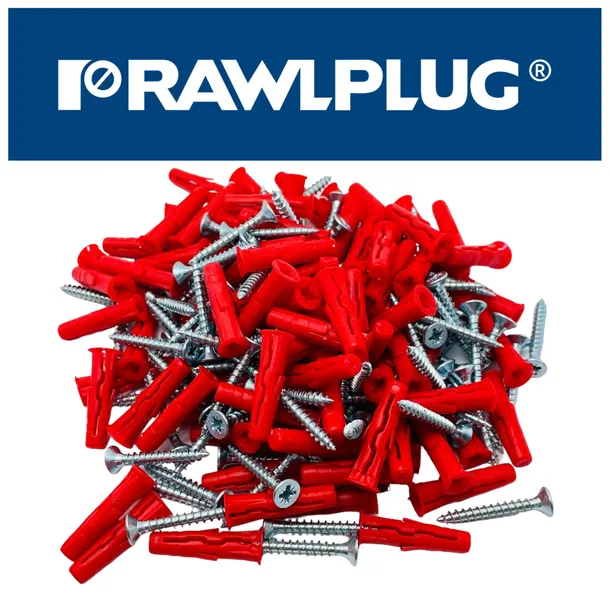 kolki-rozporowe-uniwersalne-rawlplug-uno-6-z-wkretem-do-betonu-plyt-gk-100x-liczba-sztuk-100-szt