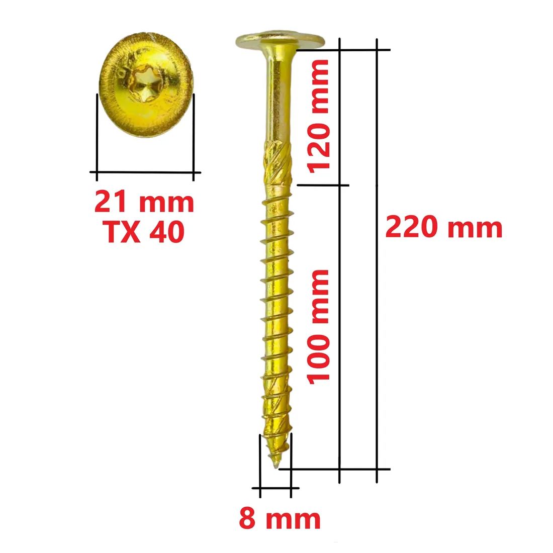 wkrety-ciesielskie-do-drewna-talerzowe-wkcp-8x220-na-torx-wkret-met-50-szt-stan-nowy