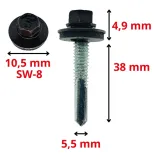 wkrety-samowiercace-do-metalu-ral-8017-braz-55x38-farmery-na-klucz-200szt-stan-nowy