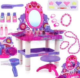 duza-toaletka-swiatelka-taboret-lusterko-akcesoria-suszarka-kosmetyki-salon