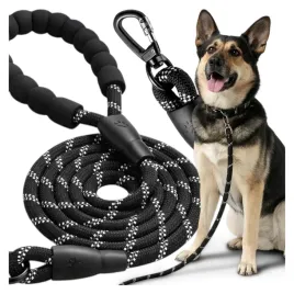 odblaskowa-smycz-dla-psa-treningowa-przepinana-szkoleniowa-mocna-150cm