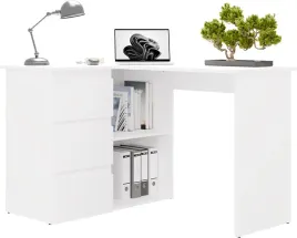 biurko-narozne-komputerowe-biale-nowoczesne-3-szuflady