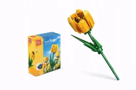 klocki-tulipan-zolty-do-wazonu-zestaw-konstrukcyjny-diy-kwiat