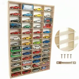 polka-na-samochodziki-1-32-resoraki-modele-gablota-kolekcjonerska-52-miejsc