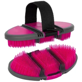 zgrzeblo-dla-konia-start-flexi-comb-iglak-elastyczne-szare-fuksja