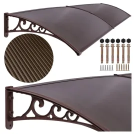 daszek-zadaszenie-nad-drzwi-wejsciowe-poliweglan-podwojny-200x100-cm-braz