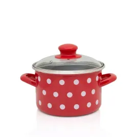 metalac-garnek-tradycyjny-dots-on-red-15-l