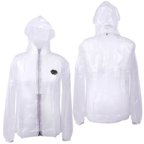 Kurtka przeciwdeszczowa jeździecka Qhp Raincoat transparentna S