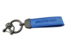 mercedes-amg-brelok-breloczek-skora-alcantara-niebieski