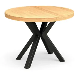 stol-okragly-rozkladany-o110-210-fornir-nogi-metal-x-czarne