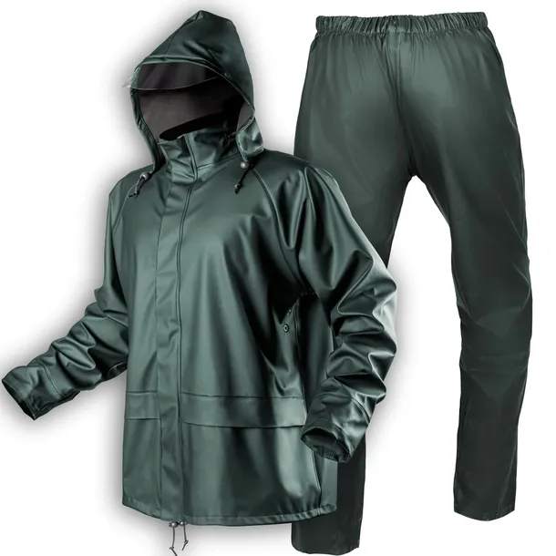 Ubranie Komplet Przeciwdeszczowy Męski Wodoodporny Zestaw PU/PVC r. XL NEO