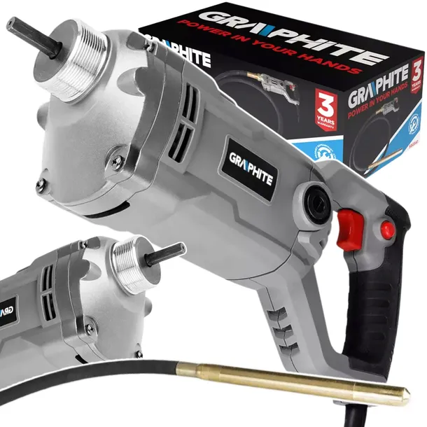 Wibrator do Betonu Zagęszczarka Buława Wibracyjna 1100W + Wąż 3m GRAPHITE