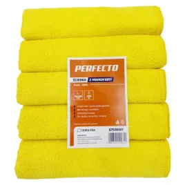 scierka-z-mikrofibry-40x40cm-perfecto-5szt-zolta