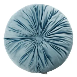 poduszka-dekoracyjna-pikowana-okragla-welur-velvet-40-cm-niebieska