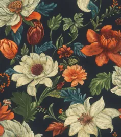 tapeta-winylowa-flizelina-rasch-kwiaty-retro-ekskluzywna-salon