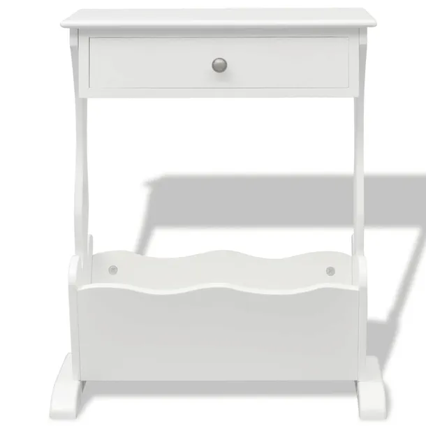stolik-na-gazety-melrose-bialy-material-wykonania-metal