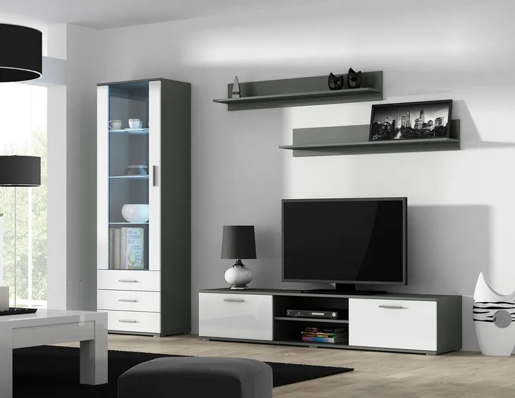 witryna-soho-s1-szary-bialy-polysk-stan-nowy