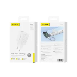 foneng-ladowarka-sieciowa-eu55-gan-pd-20w-1xusb-c-bialy