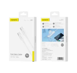 foneng-kabel-x55-usb-c-usb-c-pd-60w-2m-bialy