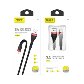 foneng-kabel-x82-micro-usb-3a-1m-czarny