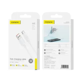 foneng-kabel-xs07-usb-c-3a-1m-bialy