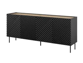 komoda-4d2sz-onda-200x45x85-czarny