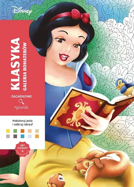 GALERIA BOHATERÓW. DISNEY. KLASYKA. ZAGADKOWE RYSUNKI. KOLOROWANKA