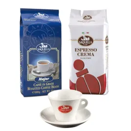 wloska-kawa-ziarnista-saquella-major-espresso-crema-filizanka