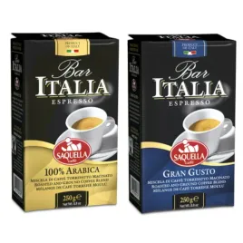 zestaw-kaw-wloskich-saquella-100percent-arabica-gran-gusto-bar-italia-2x250g
