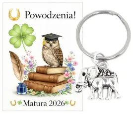 brelok-do-kluczy-koniczyna-zielona-slon-matura-zakonczenie-roku-szkolnego