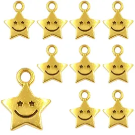 zawieszki-charms-gwiazdki-zawieszka-gwiazda-gwiazdka-usmiech-zlota-12szt
