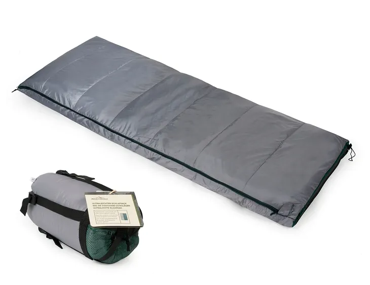 ŚPIWOR KOPERTA KOŁDRA LETNI LEKKI ADVENTURIDGE 700g + WOREK Do -4°C