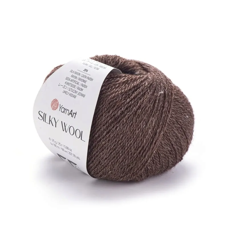 yarnart-silky-wool-336-czekoladowy