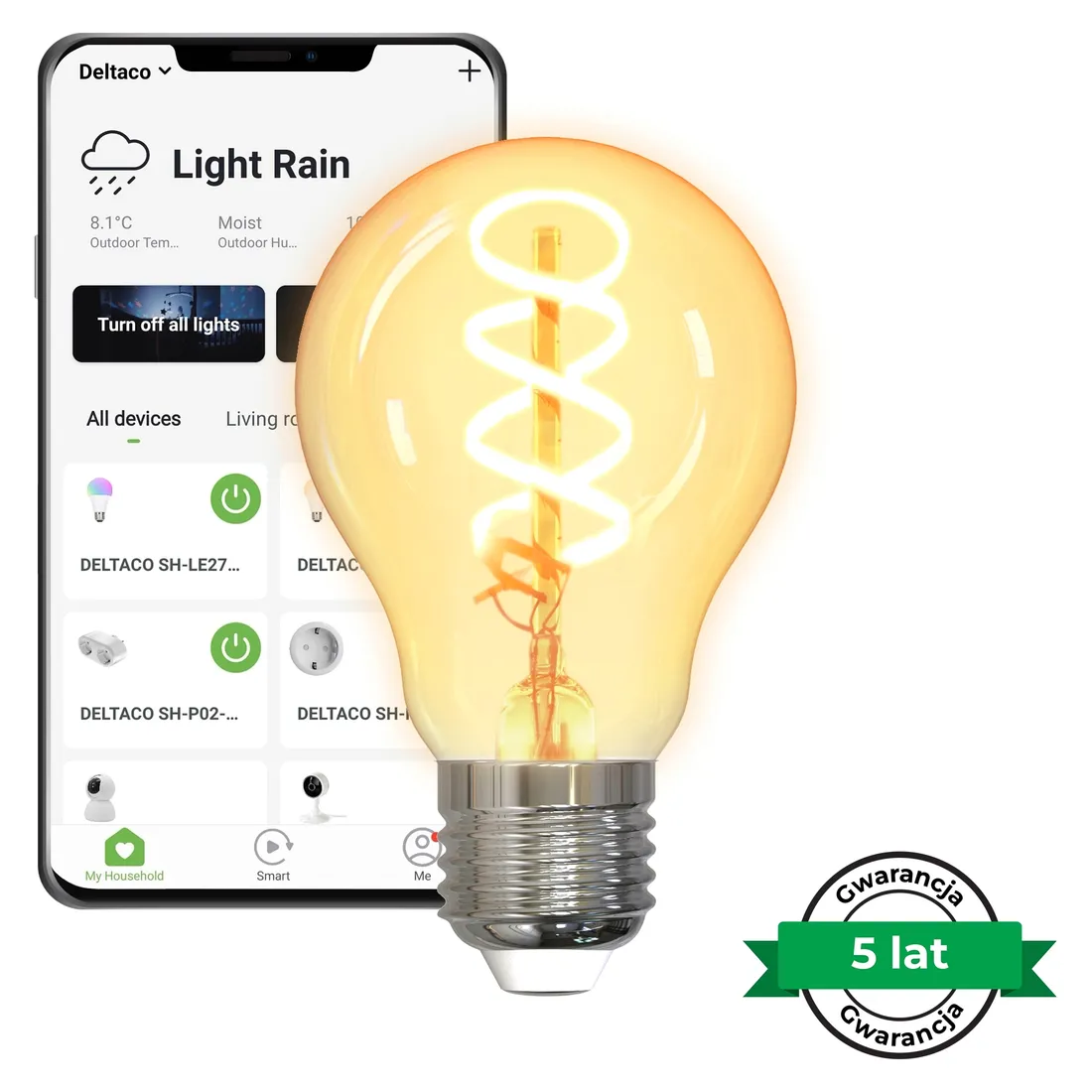 inteligentna-zarowka-zarnik-led-biala-stan-nowy