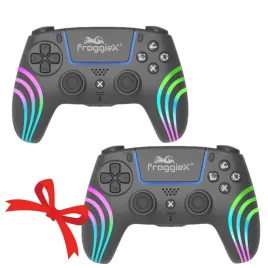 zestaw-2-kontrolery-bezprzewodowe-ps5-czarny-rgb-turbo-dodatkowe-przyciski