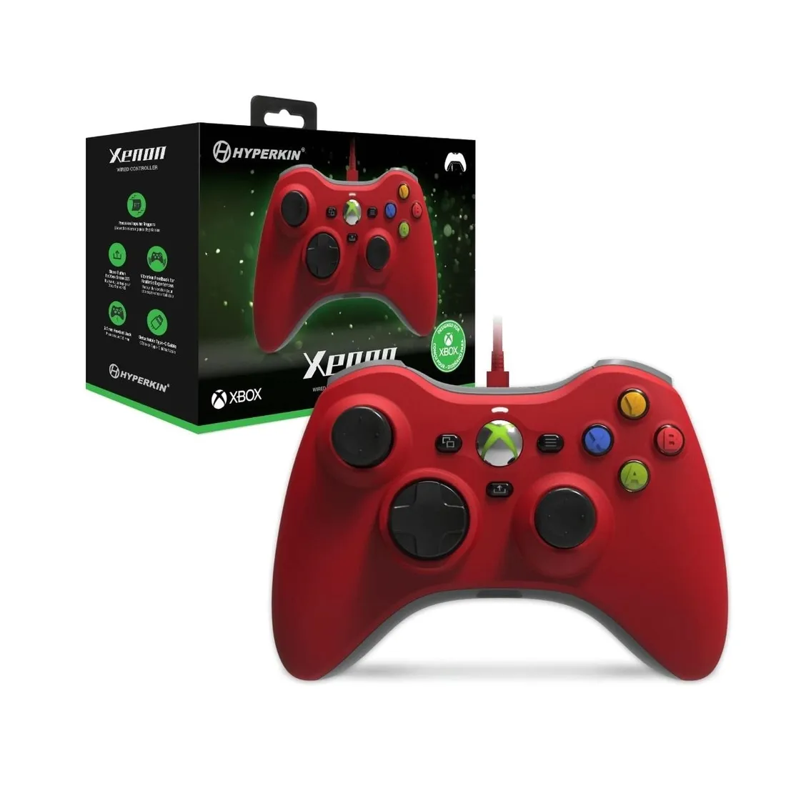 hyperkin-xenon-pad-przewodowy-do-xbox-windows-red