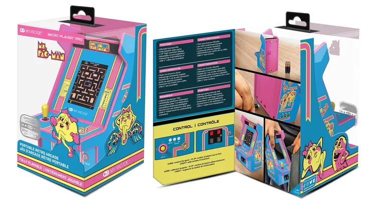 mini-konsola-retro-przenosna-ms-pac-man-micro-player-pro-stan-nowy-stan-opakowania-oryginalne