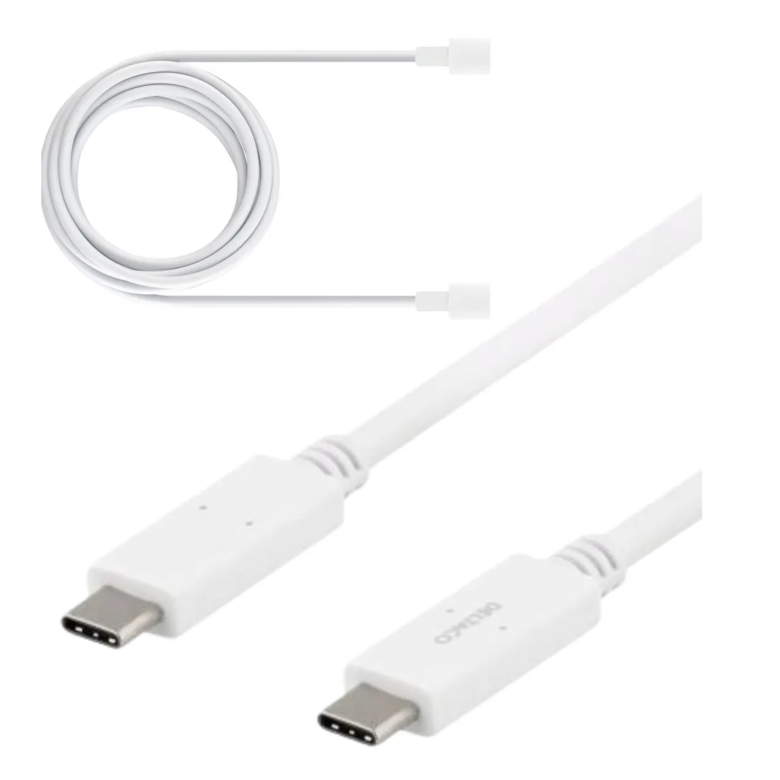 kabel-deltaco-usb-c-5gbit-s-5a-1m-bialy