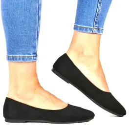 baleriny-damskie-gladkie-plaskie-evento-7640-czarne-zamszowe