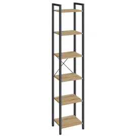 regal-na-ksiazki-6-polek-dab-artisan-czarny-loft-186-cm