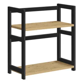polka-kuchenna-2-poziomy-dab-artisan-czarna-na-przyprawy-organizer