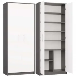 regal-zamkniety-oliv-2d-antracyt-biel-komplet