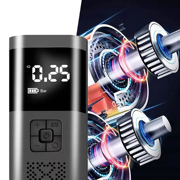 akumulatorowa-pompka-elektryczna-mini-kompresor-samochodowy-flashlight-sos-kod-producenta-luxma-stan-nowy