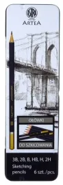 zestaw-olowkow-do-szkicowania-artea-w-metalowym-pudelku-6-szt